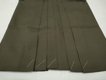 平和屋着物●男性 馬乗り袴 亀甲文 正絹 逸品 未使用 CABA1988ut