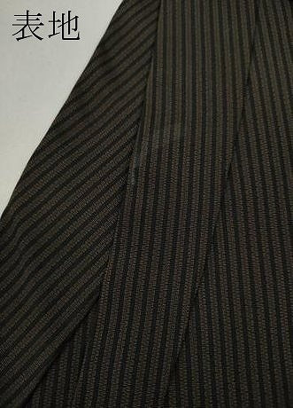 平和屋着物●男性　馬乗り袴　縞　正絹　逸品　CABA1990ut