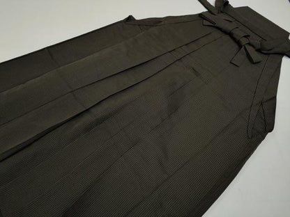 平和屋着物●男性　馬乗り袴　縞　正絹　逸品　CABA1990ut