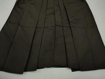 平和屋着物●男性　馬乗り袴　縞　正絹　逸品　CABA1990ut