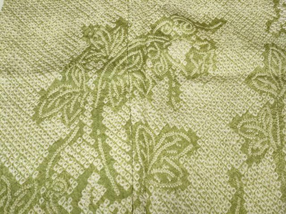 平和屋着物●訪問着　総絞り　草花文　正絹　逸品　CABA2000ut