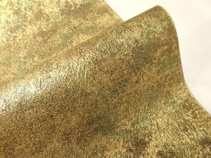 平和屋着物▼全通柄袋帯　霞文　金糸　正絹　逸品　CABA2018dy