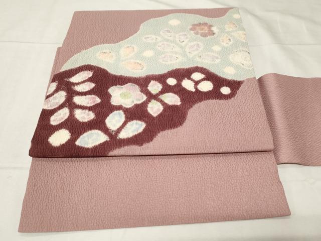平和屋着物●つけ帯 絞り 辻が花 正絹 逸品 未使用 CABA2169dy