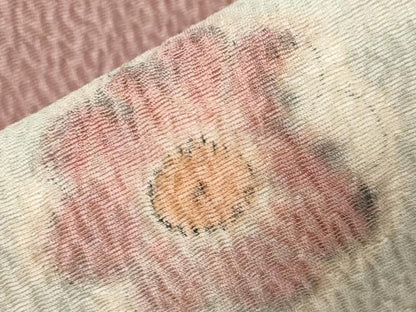 平和屋着物●つけ帯 絞り 辻が花 正絹 逸品 未使用 CABA2169dy