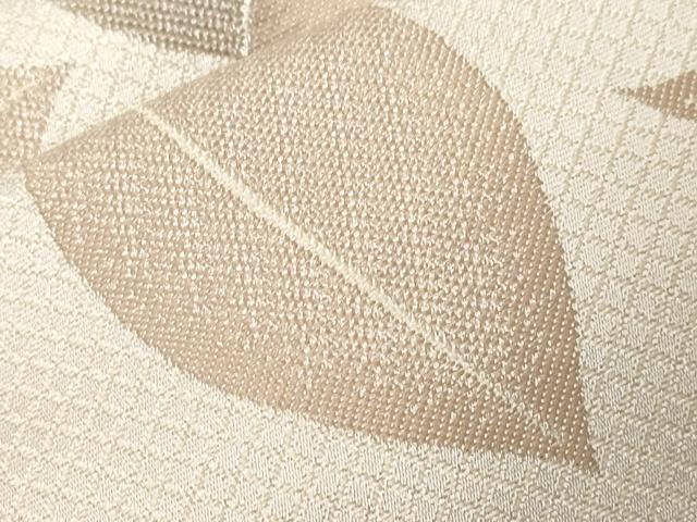 平和屋着物●本場筑前博多織　ワンタッチつけ帯　舞葉文　正絹　逸品　CABA2171dy