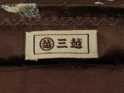 平和屋着物●アンティーク 六通柄 京袋帯 お面 金銀糸 三越扱い 正絹 逸品 CABA2191dy