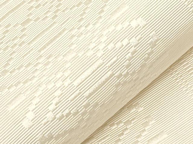 平和屋着物●本場筑前博多織 八寸名古屋帯 一重帯 献上 白橡色 正絹 逸品 CABA2200dy