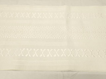 平和屋着物●本場筑前博多織 八寸名古屋帯 一重帯 献上 白橡色 正絹 逸品 CABA2200dy