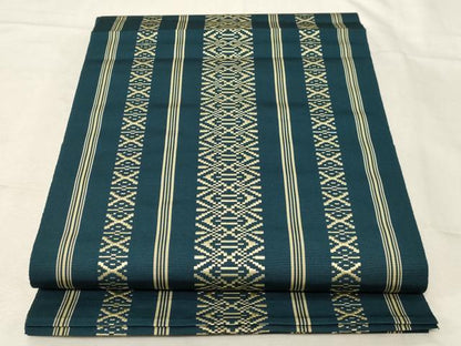 平和屋着物●本場筑前博多織 八寸名古屋帯 一重帯 献上 正絹 逸品 未使用 CABA2244dy