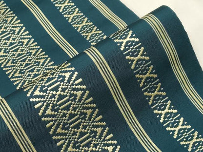 平和屋着物●本場筑前博多織 八寸名古屋帯 一重帯 献上 正絹 逸品 未使用 CABA2244dy