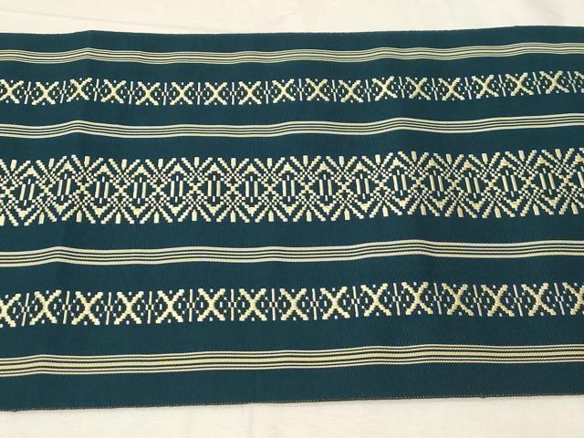 平和屋着物●本場筑前博多織 八寸名古屋帯 一重帯 献上 正絹 逸品 未使用 CABA2244dy