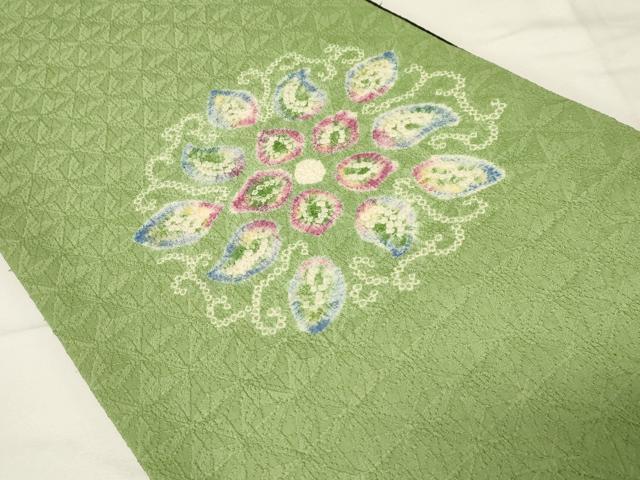 平和屋着物●両面　太鼓柄袋帯　絞り　正倉院　正絹　逸品　未使用　CABA2315dy