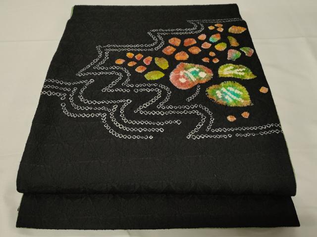 平和屋着物●両面　太鼓柄袋帯　絞り　正倉院　正絹　逸品　未使用　CABA2315dy