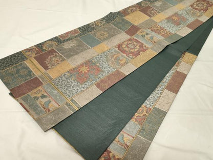 平和屋着物●六通柄袋帯 鳳凰 正倉院 金糸 正絹 逸品 CABA2316dy
