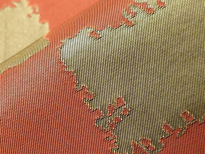 平和屋着物●全通柄　本袋帯　市松文様　金糸　正絹　逸品　CABA2342dy