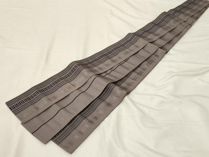 平和屋着物●男性　本場筑前博多織　角帯　献上　正絹　逸品　未使用　CABA2356dy