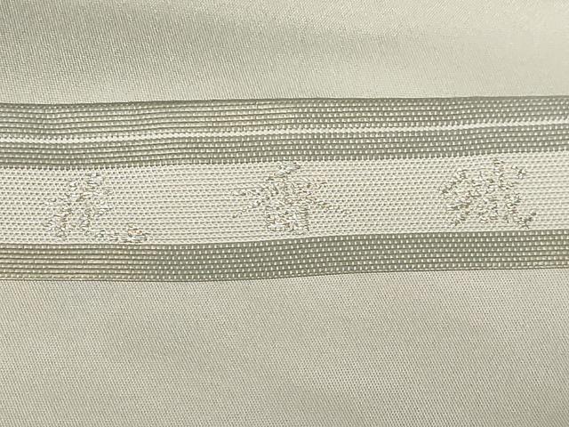 平和屋着物●九寸名古屋帯　花香織　陶器花文　引箔　正絹　逸品　CABA2376dy