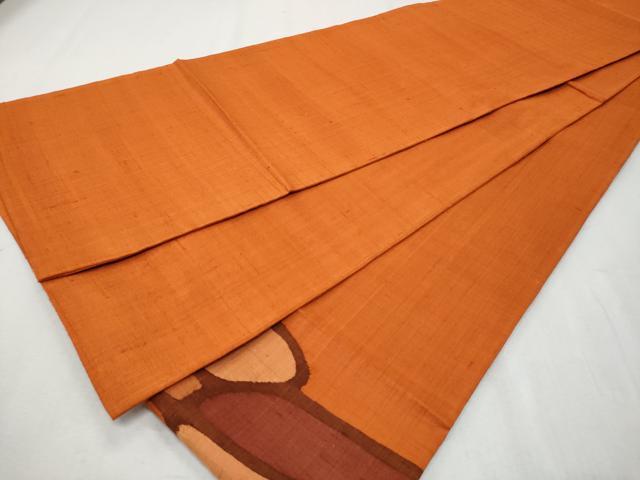 平和屋着物◎太鼓柄袋帯 紬地 抽象文 正絹 逸品 未使用 CABA2500fb