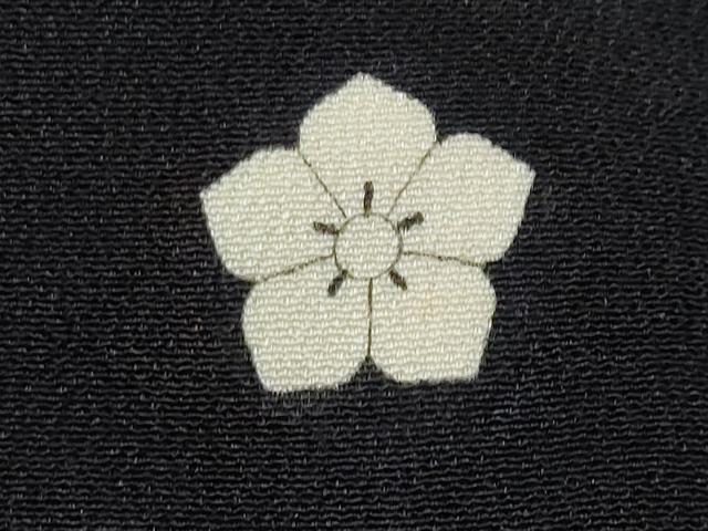 平和屋着物■豪華黒留袖　刺繍　枝松葉花文　金銀糸　正絹　逸品　CABA2556fb