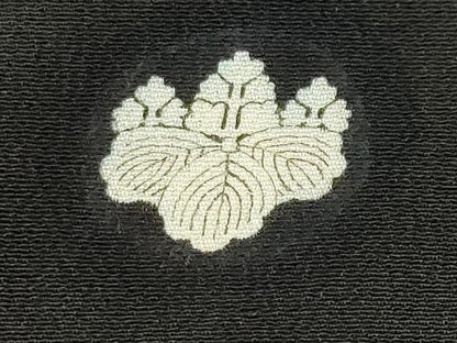 平和屋着物■豪華黒留袖　刺繍　鳳凰亀甲花文　暈し染め　銀彩　正絹　逸品　CABA2559fb