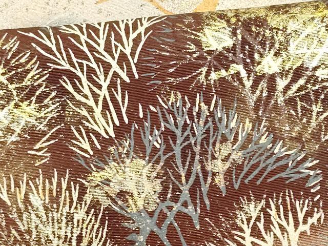 平和屋着物■豪華黒留袖　遠山飛鶴草木文　暈し染め　金彩　正絹　逸品　CABA2583fb