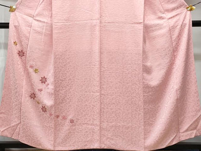 平和屋着物■中国三大刺繍　相良刺繍　色留訪問着　楓　正絹　逸品　CABA2686fb