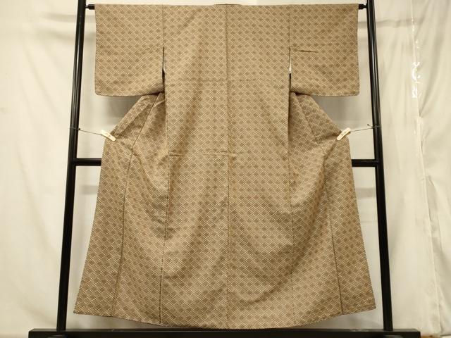 平和屋着物■上質なお召　お召地　花菱文　正絹　逸品　CABA2824in