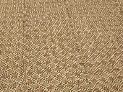 平和屋着物■上質なお召　お召地　花菱文　正絹　逸品　CABA2824in