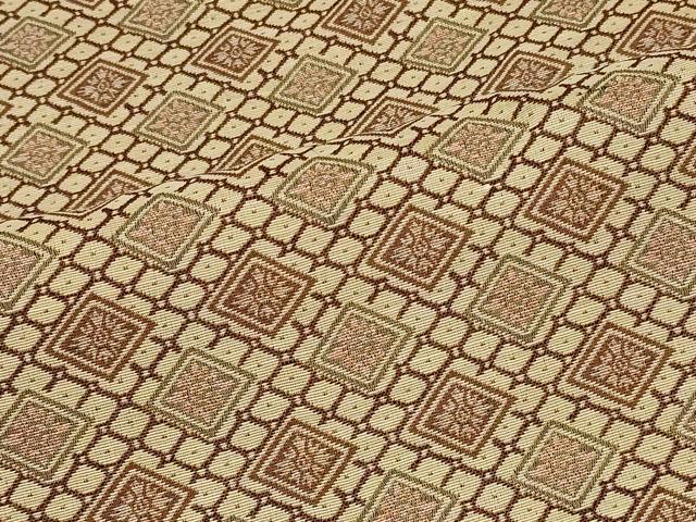 平和屋着物■上質なお召　お召地　花菱文　正絹　逸品　CABA2824in
