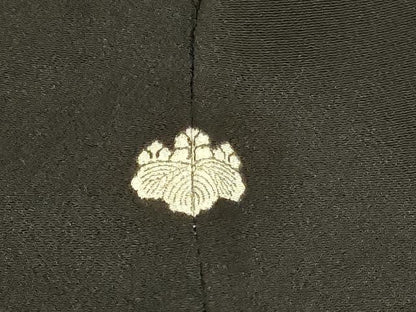 平和屋着物■豪華黒留袖 駒刺繍 エ霞吉祥鳥文 金銀彩 正絹 逸品 CABA2839in