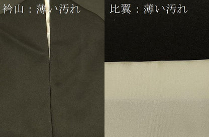 平和屋着物■豪華黒留袖 几帳鏡裏花鳥文 正絹 逸品 CABA2865in