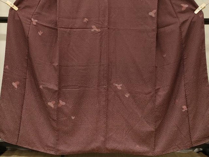 平和屋着物■上質な小紋 舞花文 銀彩 正絹 逸品 CABA2966in