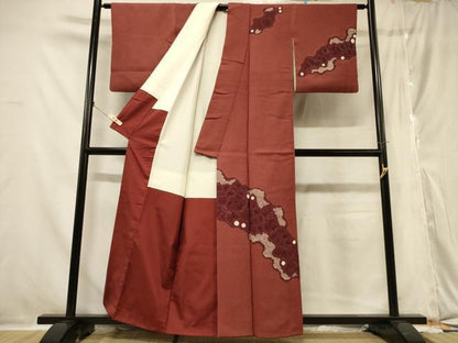 平和屋着物■訪問着　手描き　絞り　辻が花　正絹　逸品　CABA3177in