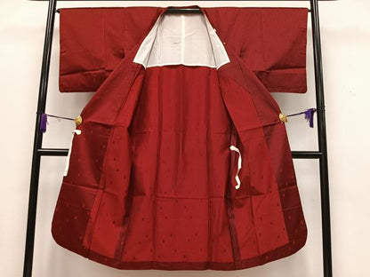 平和屋着物■道行コート　単衣　縞　ロング丈　正絹　逸品　CABA3229ua