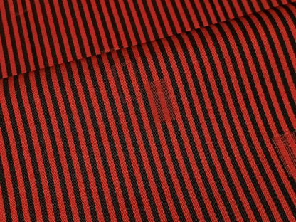 平和屋着物■道行コート　単衣　縞　ロング丈　正絹　逸品　CABA3229ua