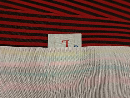 平和屋着物■道行コート　単衣　縞　ロング丈　正絹　逸品　CABA3229ua