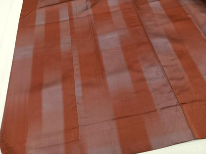 平和屋着物■道行コート　雨コート　単衣　霞文　ロング丈　正絹　逸品　CABA3238ua