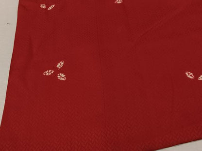 平和屋着物■道行コート　舞葉文　正絹　逸品　CABA3264ua