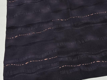 平和屋着物■道行コート　幾何学文様　暈し染め　ロング丈　正絹　逸品　CABA3328ua