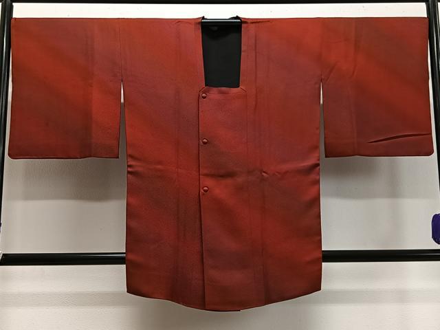 平和屋着物■道行コート　リバーシブル　霞文　暈し染め　正絹　逸品　CABA3340ua