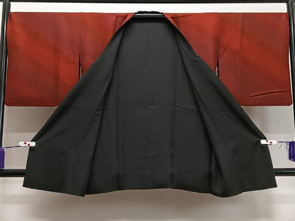平和屋着物■道行コート　リバーシブル　霞文　暈し染め　正絹　逸品　CABA3340ua