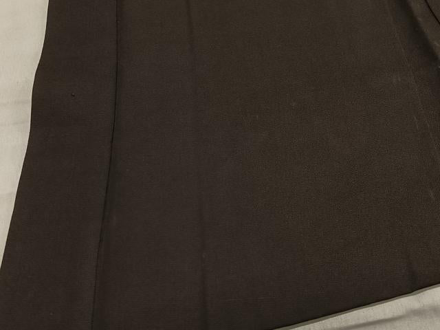 平和屋着物＃男性　長羽織　赤墨色　正絹　逸品　CABA3363ua