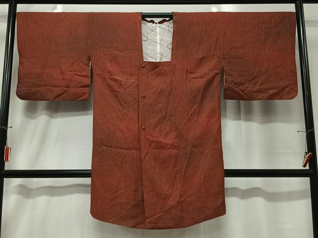 平和屋着物■道行コート　霞文　暈し染め　ロング丈　正絹　逸品　CABA3371ua