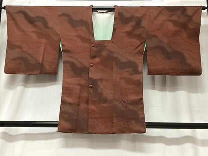 平和屋着物■道行コート　霞文　暈し染め　正絹　逸品　CABA3390ua