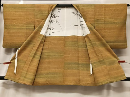 平和屋着物■道行コート　霞文　暈し染め　正絹　逸品　CABA3499ua