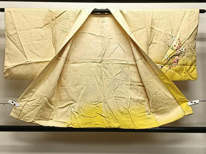 平和屋着物＃羽織 手描き 枝梅文 暈し染め 正絹 逸品 CABA3538ua