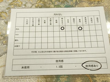 平和屋着物◎六通柄袋帯 道長花鳥文 金銀糸 引箔 正絹 逸品 CABA3691qe