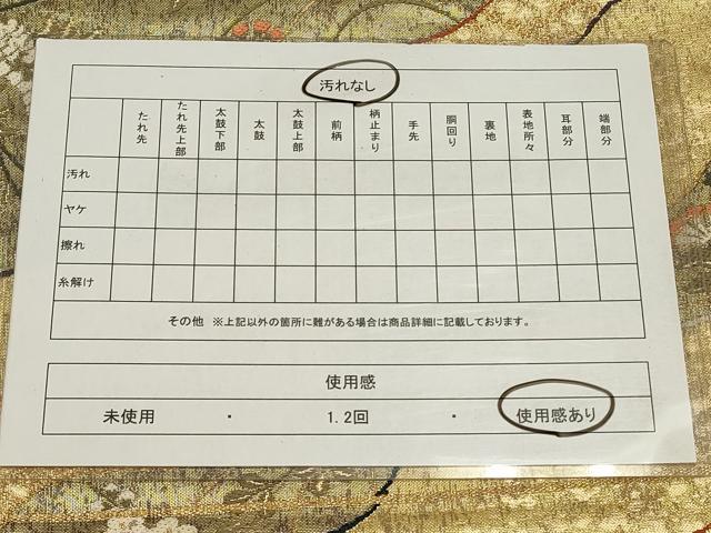 平和屋着物◎六通柄袋帯　道長彩小袖絵文　金糸　引箔　正絹　逸品　CABA3736qe