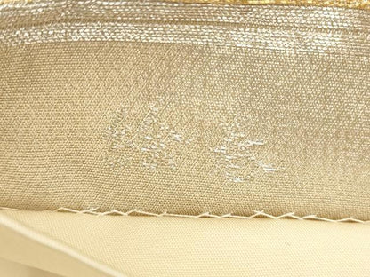 平和屋着物◎六通柄袋帯　絵巻　色紙箔散らし文　金銀糸　正絹　逸品　CABA3829qe
