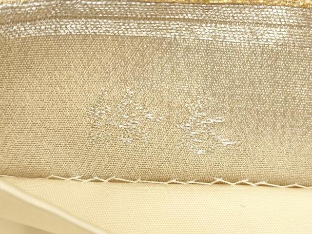 平和屋着物◎六通柄袋帯　絵巻　色紙箔散らし文　金銀糸　正絹　逸品　CABA3829qe